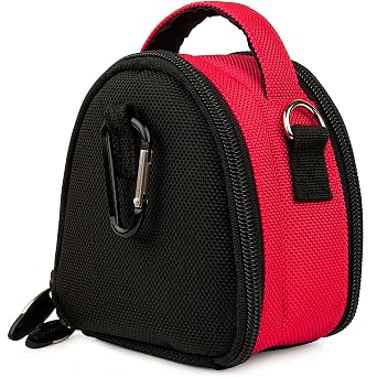 SumacLife Mini Laurel Edition Nylon Camera Bag with Carrying Handle and Adjustable Shoulder Strap for Canon Compact Cameras ELPH 310 HS (IXUS 230 HS) 100 HS (IXUS 115 HS) 300 HS (IXUS 220 HS) Canon PowerShot SD1200 IS (Digital IXUS 95 IS) SD780 IS (Digital IXUS 100 IS)