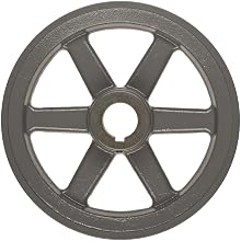 TB Woods Bored-to-size V-Belt Sheave, A Belt Section, 2 Grooves, Cast Iron