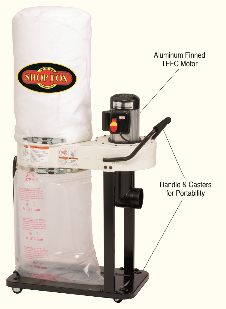 SHOP FOX W1727 1 HP Dust Collector