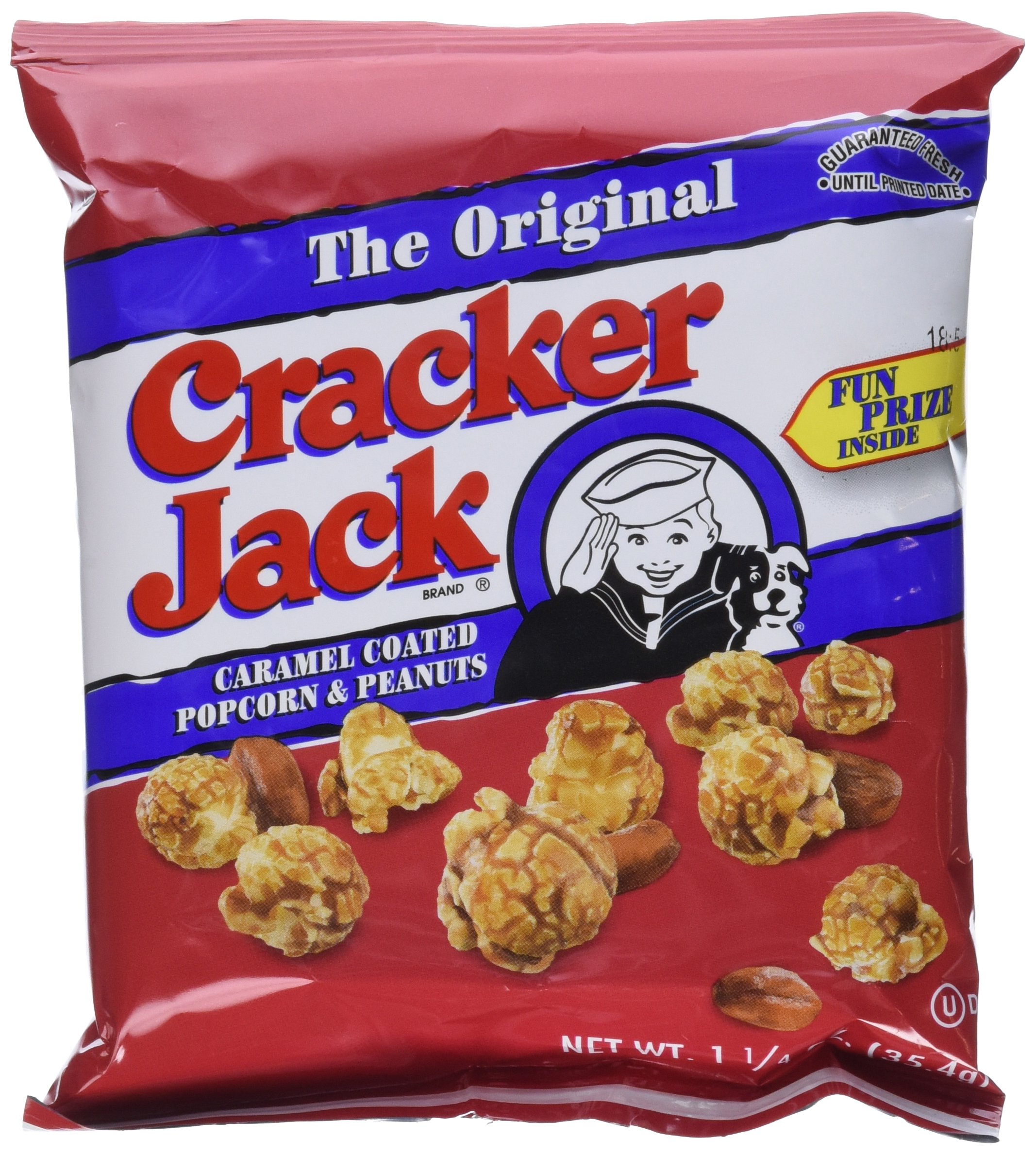 Cracker Jack Caramel Coated Popcorn & Peanuts 1.25 Oz. Bags (7 Bags) eBay