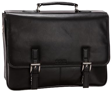 Kenneth Cole Reaction 524975 Luggage A Brief History Portfolio, Black, One Size
