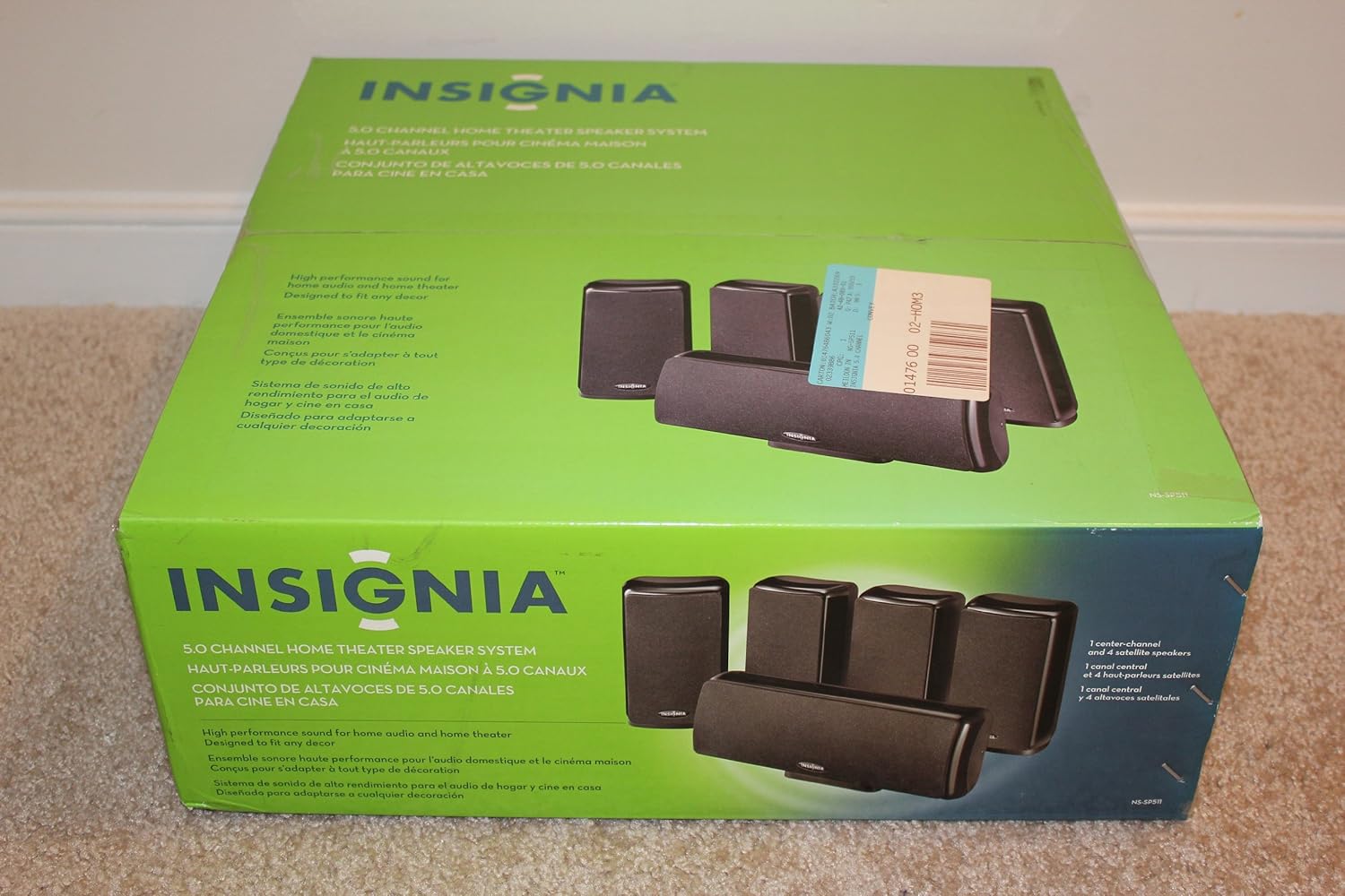 Insignia 5.0 Channel Home Theater Speaker System NS SP511 Electronics