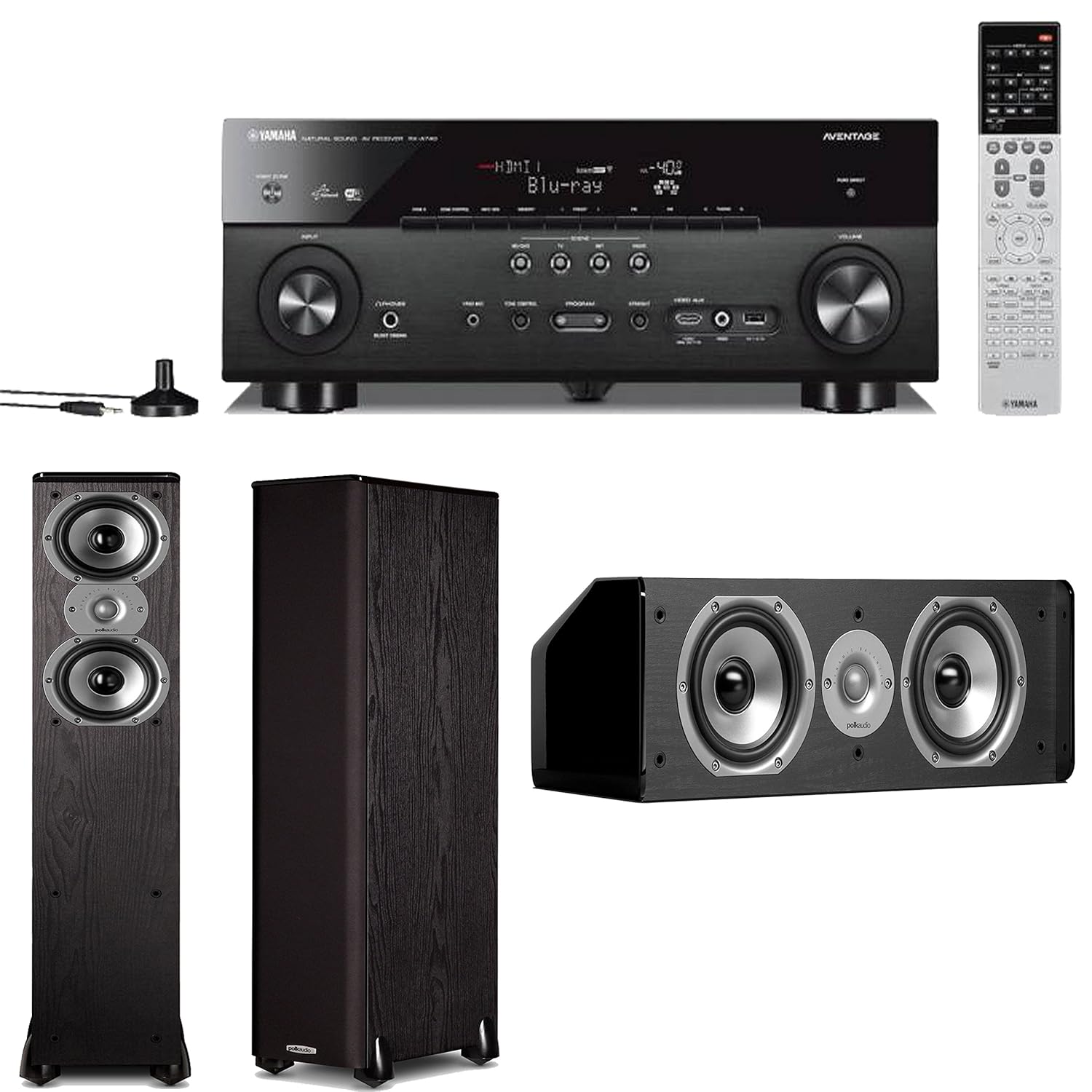Yamaha RX-A740BL AVENTAGE 7.2 Channel 4K A/V Receiver Plus A Pair of Polk Audio TSi 300 Floorstanding Loudspeakers & CS10 Center Channel Speaker
Yamaha RX-A740BL AVENTAGE 7.2 Channel 4K A/V Receiver Plus A Pair of Polk Audio TSi 300 Floorstanding Loudspeakers & CS10 Center Channel Speaker