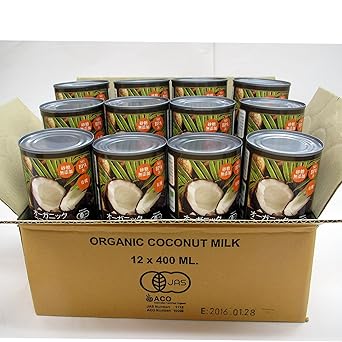 【クリックで詳細表示】オーガニック ココナッツミルク400ml×12缶セット 有機JAS認定食品 certified organic coconut milk： 食品・飲料・お酒 通販