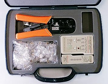 【クリックで詳細表示】スカイニー LANケーブル自作工具キット HT-2568F CAT5e対応： DIY・工具
