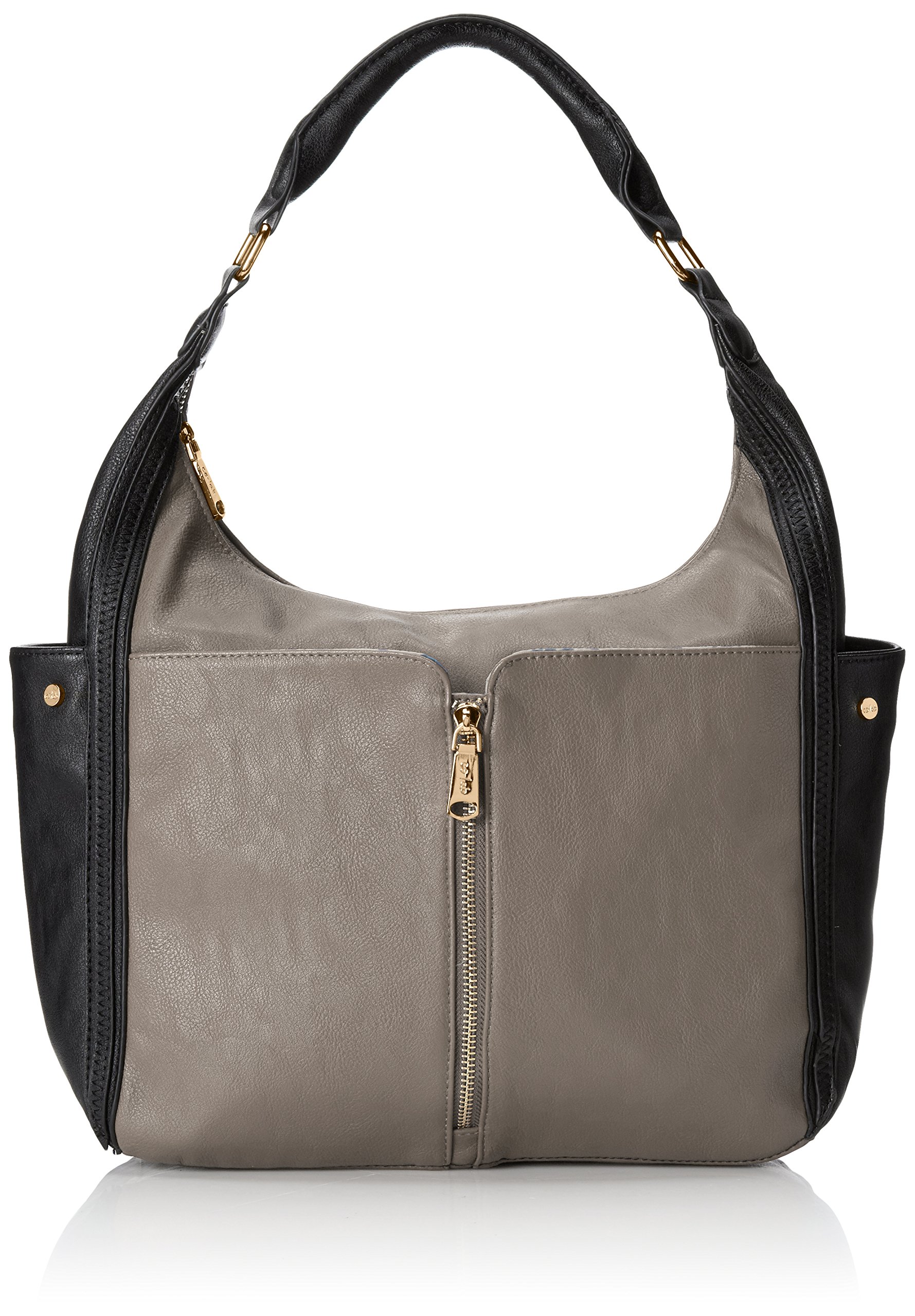 CoLab by Christopher Kon TwoTone Hobo Shoulder Bag, Grey eBay
