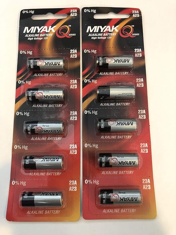 A23 Battery 12V Alkaline 55 mAh for Garage Doors Opener 12 Volt MN21