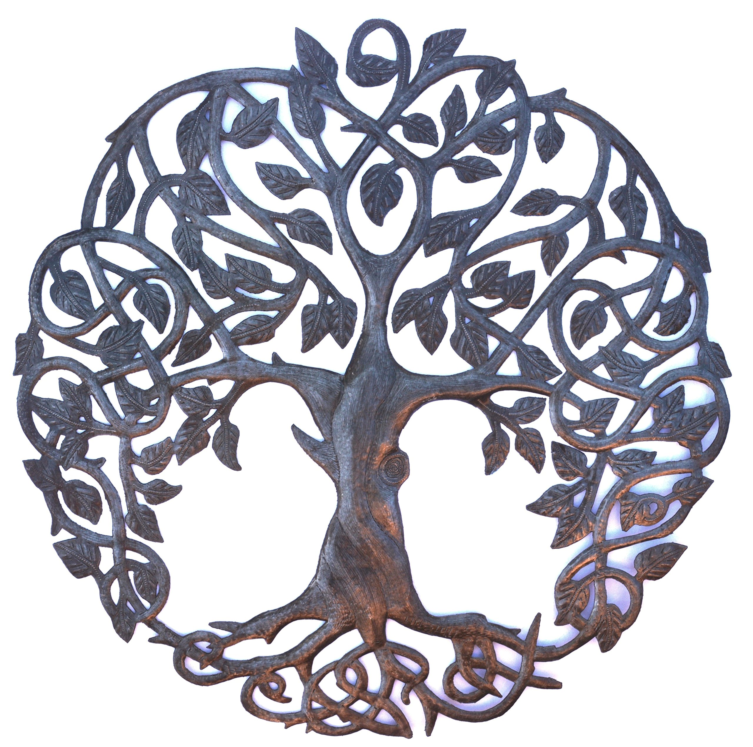New Design Celtic Inspired Tree of Life, Metal Wall Art, Fair trade