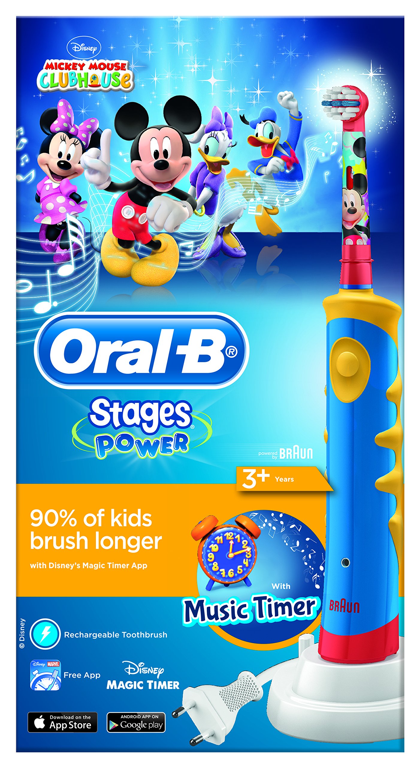 OralB Stages Power Kids Electric Rechargeable Toothbrush Featuring