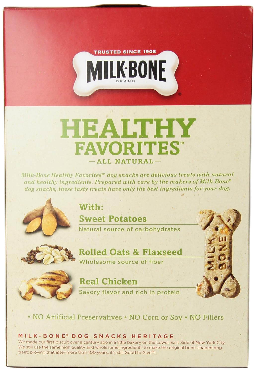 MilkBone Healthy Favorites Granola Dog Biscuits With Real Chicken, 18