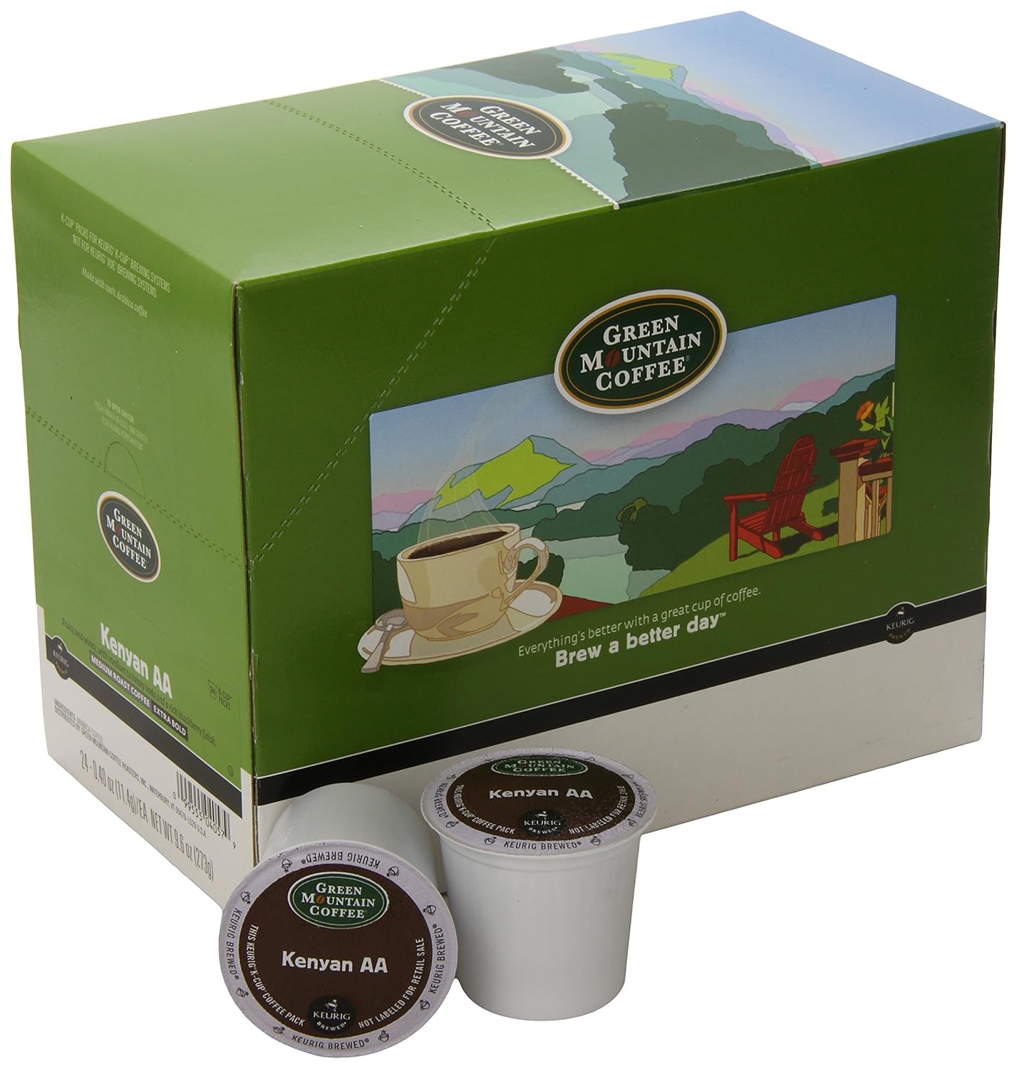 Green Mountain Coffee Kenyan AA, KCup Portion Pack for Keurig Brewers