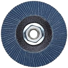 Weiler Vortec Pro Abrasive Flap Disc, Type 27, Threaded Hole, Phenolic Backing, Zirconia Alumina, 4-1/2" Dia., 80 Grit (Pack of 1)