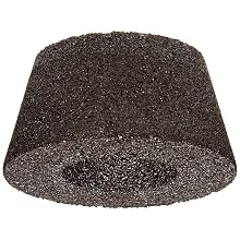 Norton Gemini Portable Snagging Abrasive Wheel, Type 11 Flaring Cup, 5/8"-11 Hole Diameter, Aluminum Oxide, 4/3" Diameter x 2" Thickness, Grit 16 (Pack of 1)