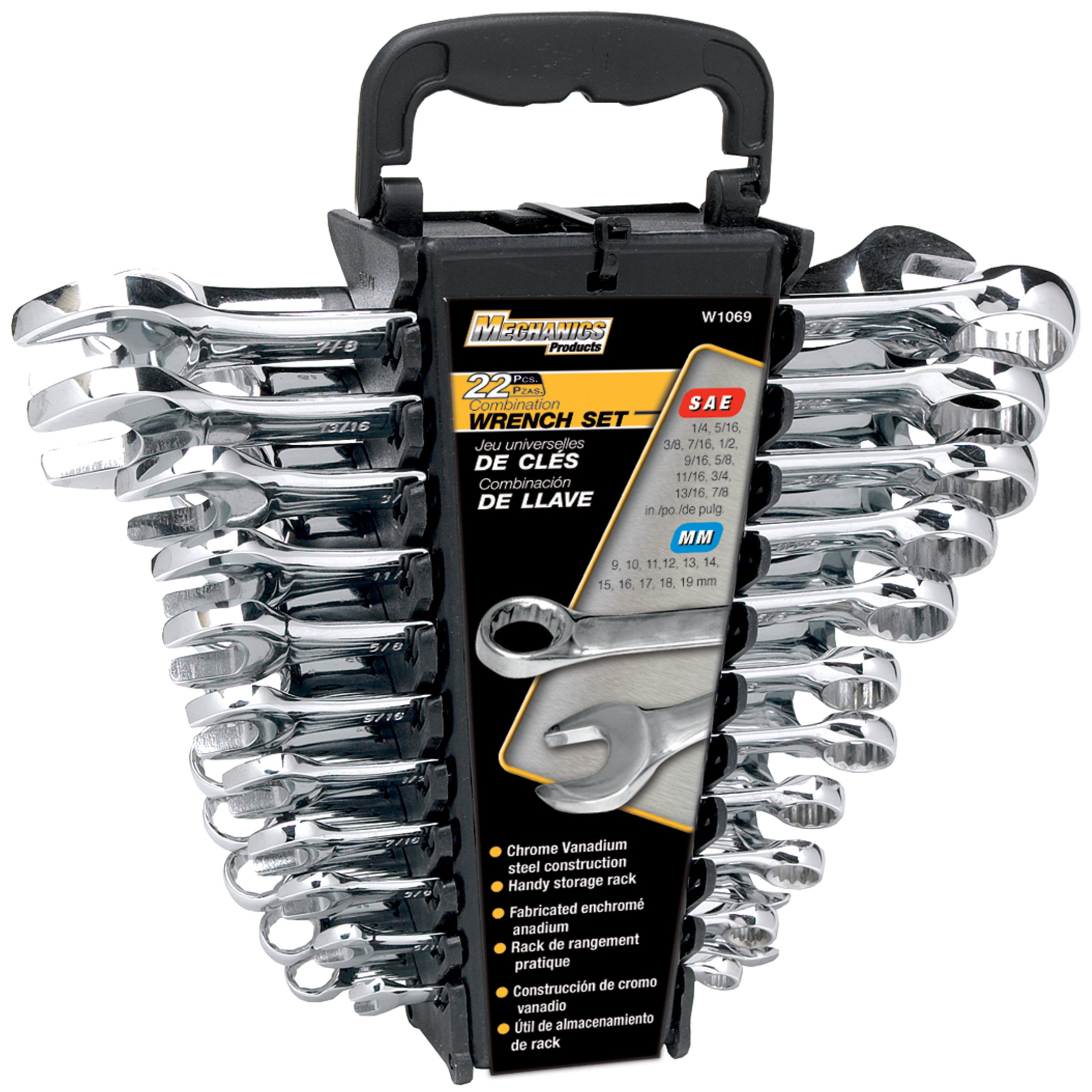 SAE Metric Polished Combo Wrench Set, 22Piece ( tools work new shop