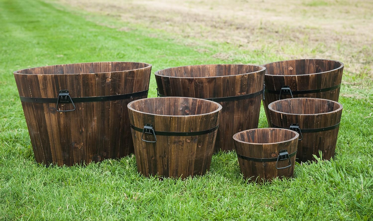 buy whiskey barrel planter