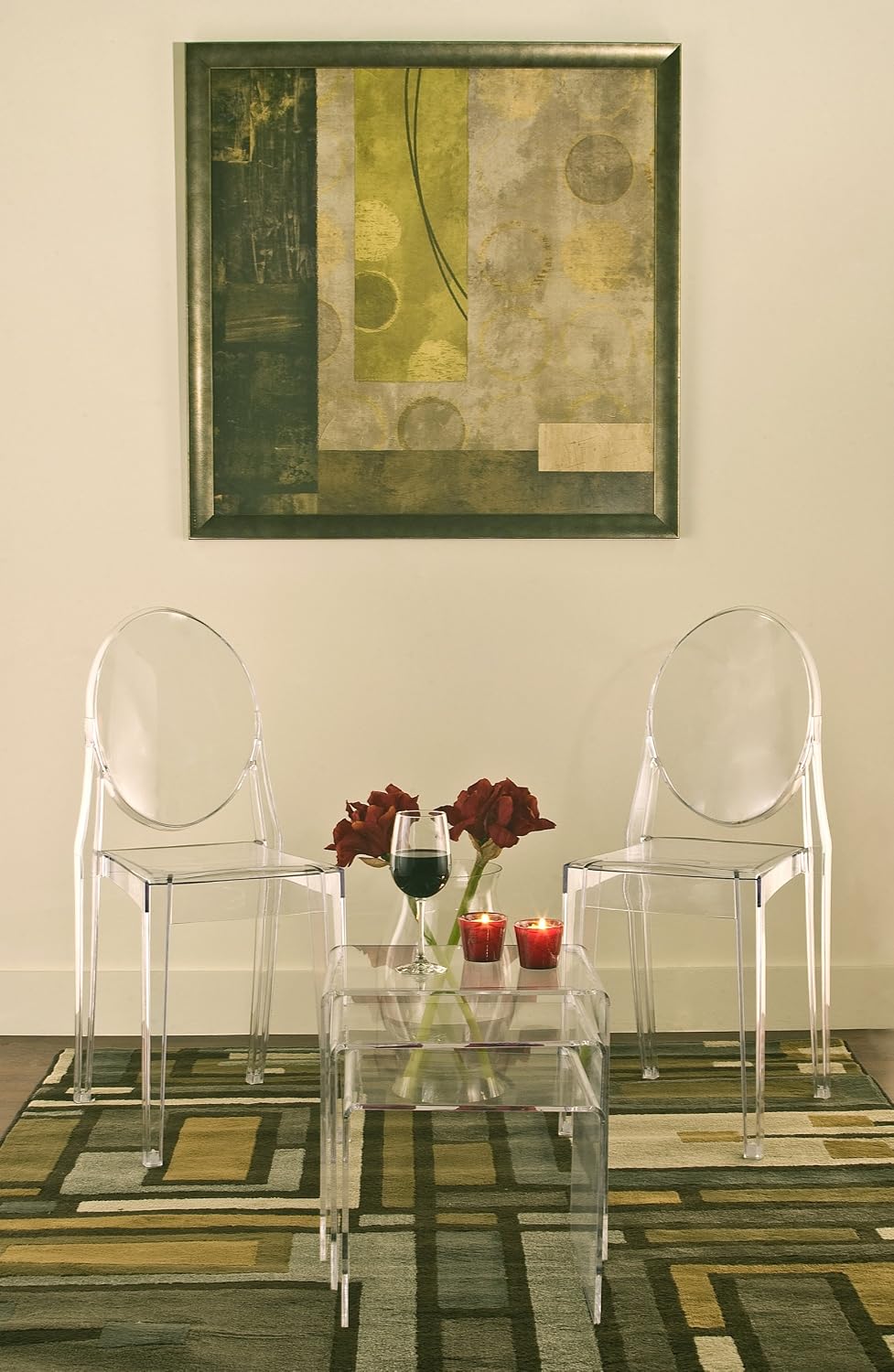 Acrylic Nesting Tables, Clear, Ghost Chair Acrylic Nesting Tables, Clear, Ghost Chair