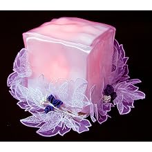 Fortune Products MC-RGB4 Deco Cube Lighted Table Centerpiece, 4" Length x 4" Width x 4" Depth