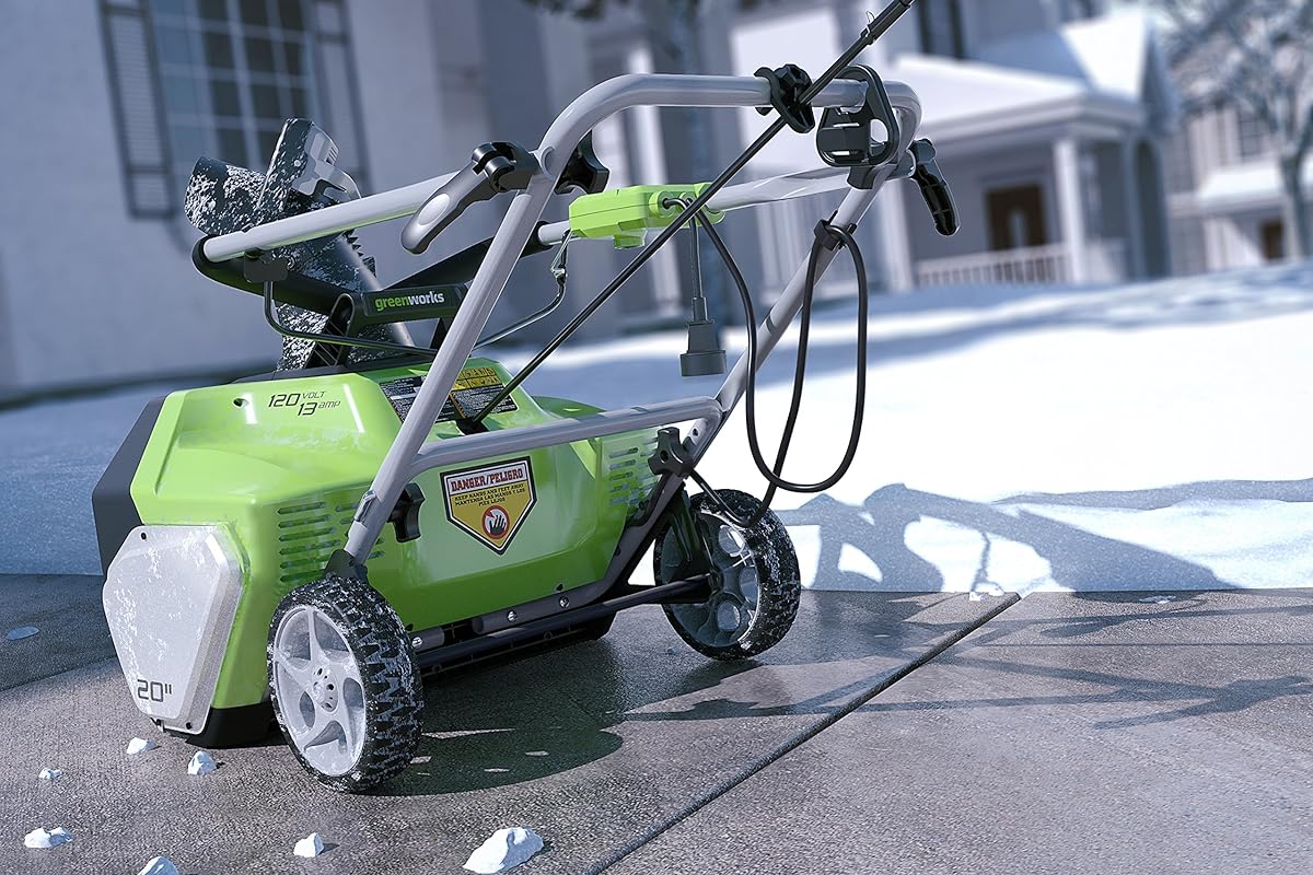 Greenworks 20Inch 13 Amp Corded Snow Thrower 2600502