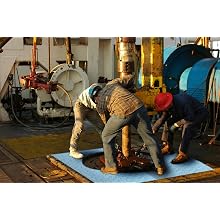 Spilfyter M-151 Blue Heavy Duty Premium Oil Only Railroad Track Mat, Center Piece, 80' Length x 58" Width