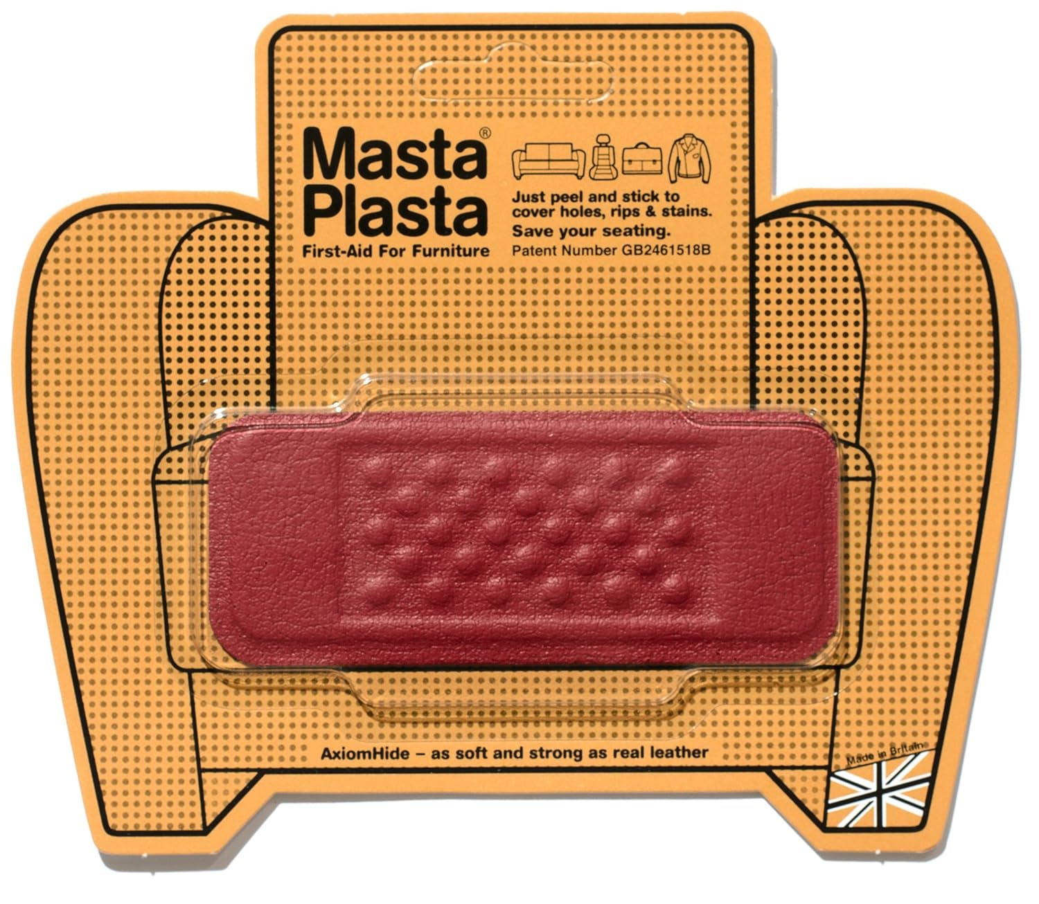 Aid Peel Stick Leather Repair MASTAPLASTA patch for holes on leather
