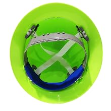 ERB 19200 Americana Full Brim Hard Hat with Slide Lock, Flourescent Lime