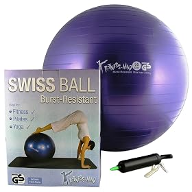 Fitness Mad Swiss GS Ball & Pump Purple