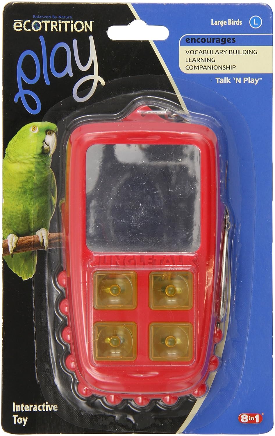 Jungle Talk Pet Products BJN47010 Play Phone Bird Interactive Toys