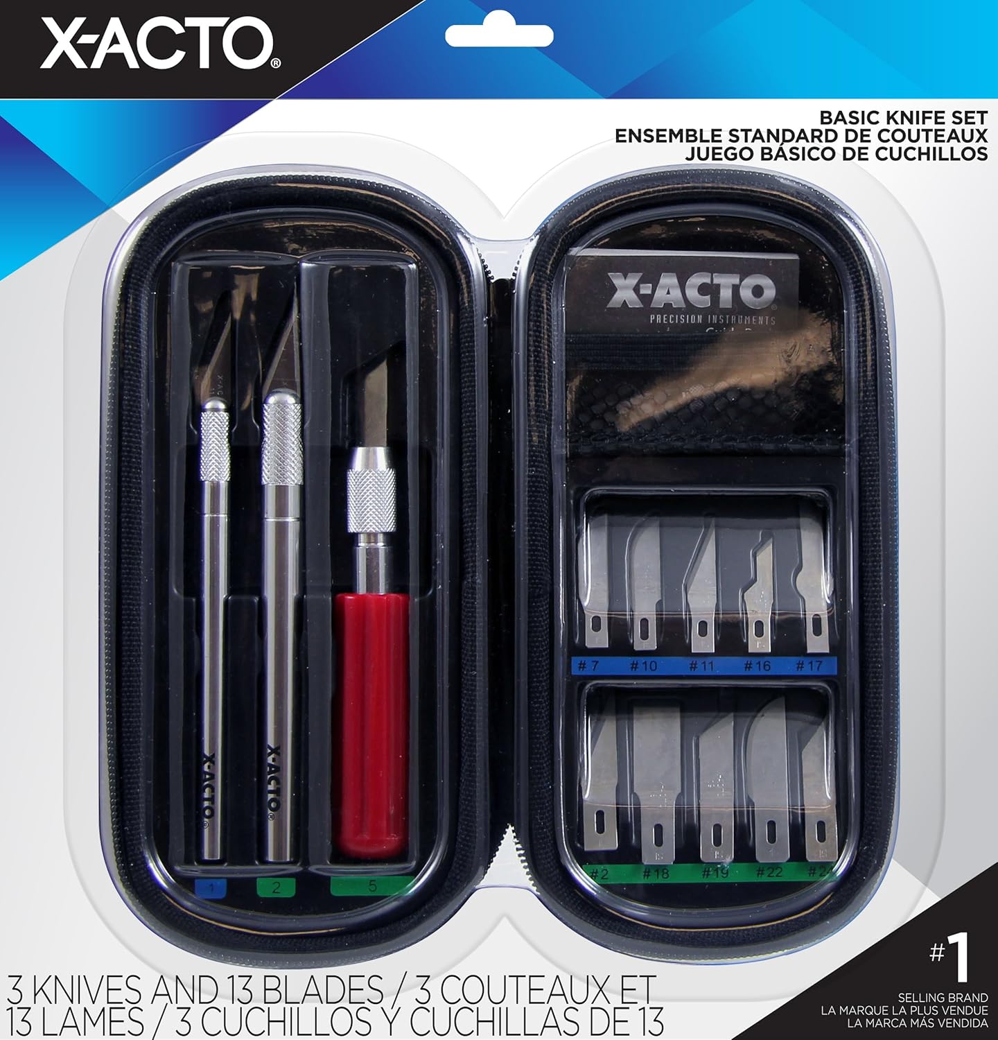 XACTO X5285 13 Blades in Zippered Storage Case, Black , New, Free