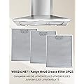 WADYDZMFCF 3PCS wb02x24871 Range Hood Grease Filter 11-13/16 x 10 Inches 