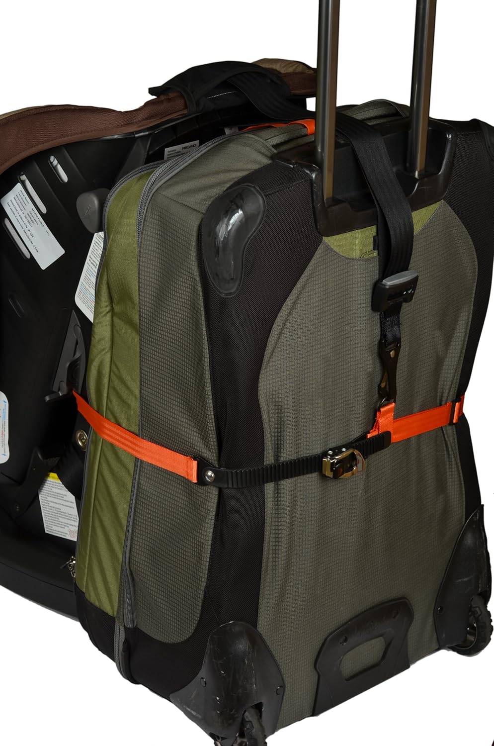 GoGo Babyz Travelmate Car Seat Luggage Strap, Orange, One Size , New