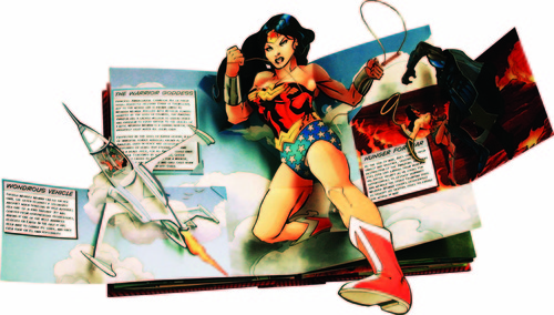 wonder woman pop-up book