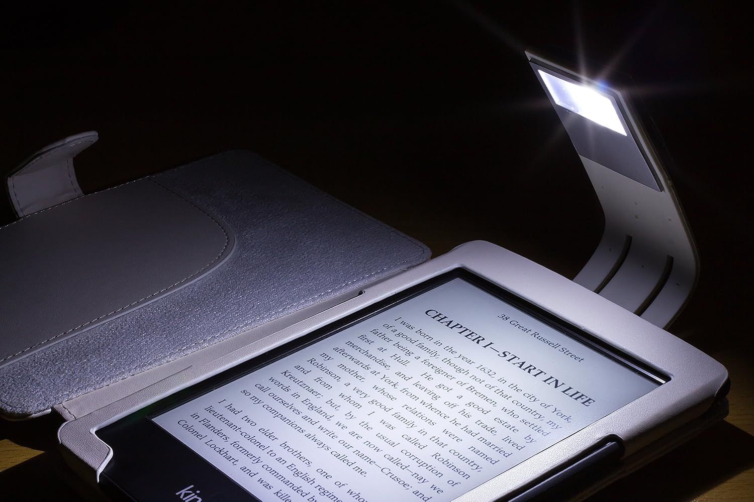 kindle 7th generation case with light