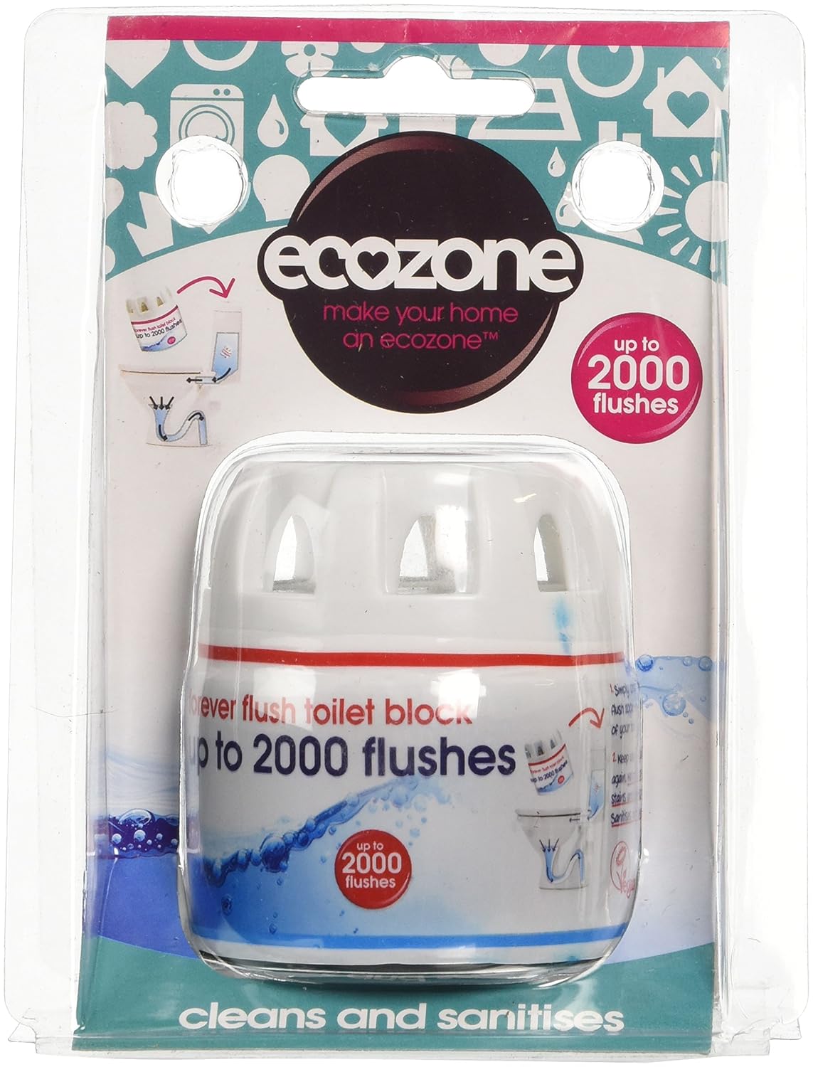 Ecozone Forever Flush 2000 Toilet Cleaner and Freshener Last for up to 2000 eBay