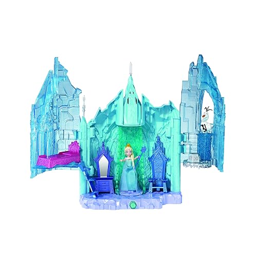Disney Frozen Small Doll Elsa and Magical Lights Palace Playset