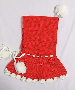 【クリックで詳細表示】Amazon.co.jp ｜ オシャレ かわいい ベビー キッズ 用 フード 付き ケープ マフラー ネック ウォーマー 一体 型 で しっかり 防寒 (サンタ) ｜ スポーツ＆アウトドア 通販