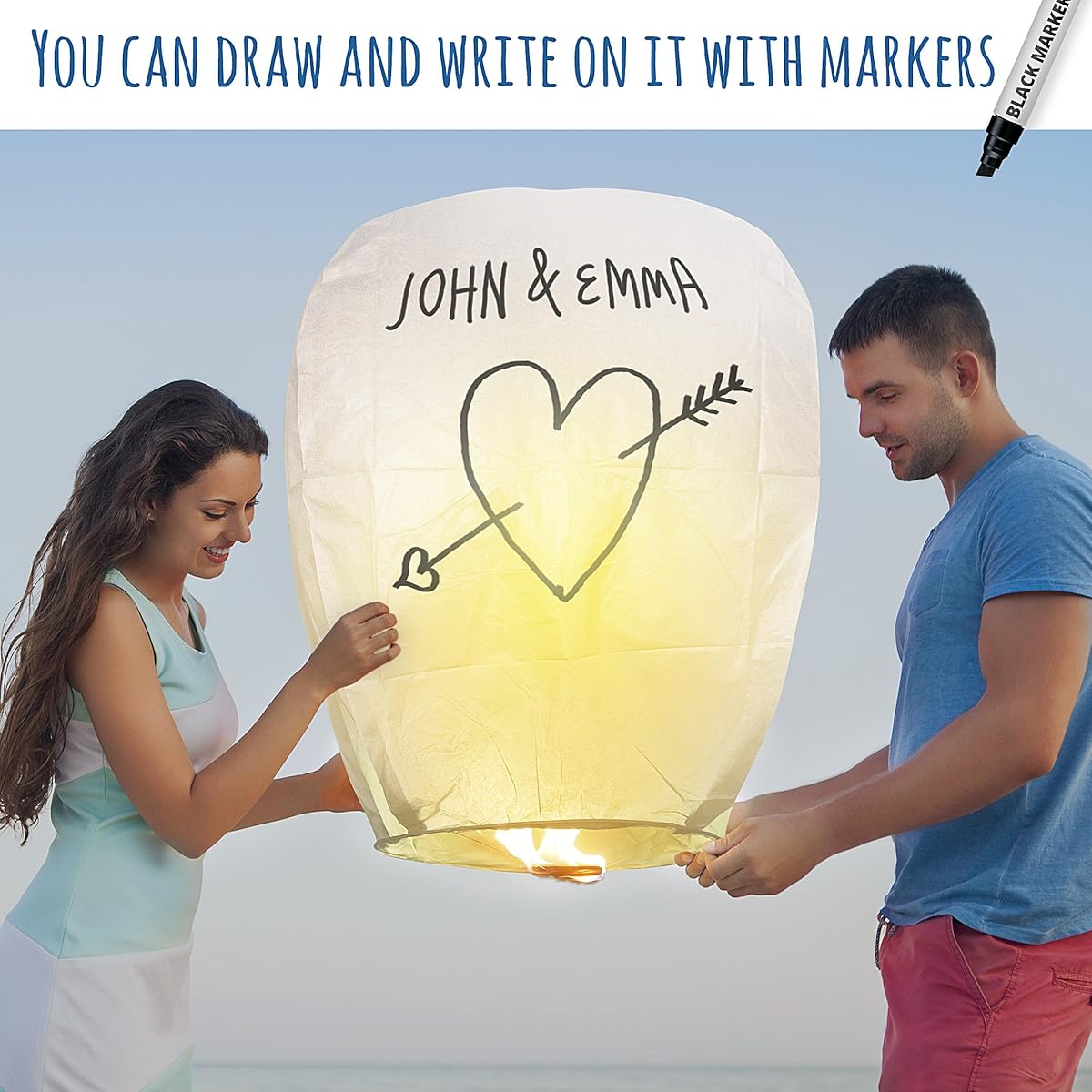 SKY HIGH Coral Entertainments chinese lanterns biodegradable and fully assambeled 10pack White