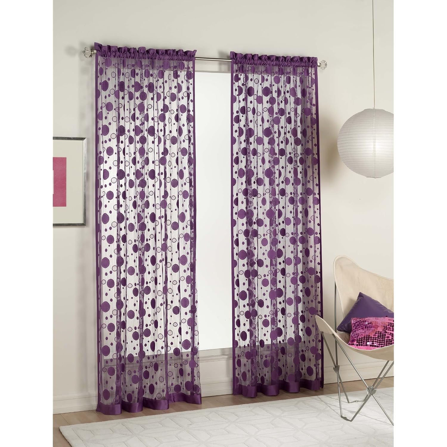 Purple Bedroom Curtains