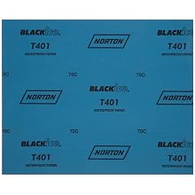 Norton T401 Black Ice Abrasive Sheet, Paper Backing, Silicon Carbide, Waterproof
