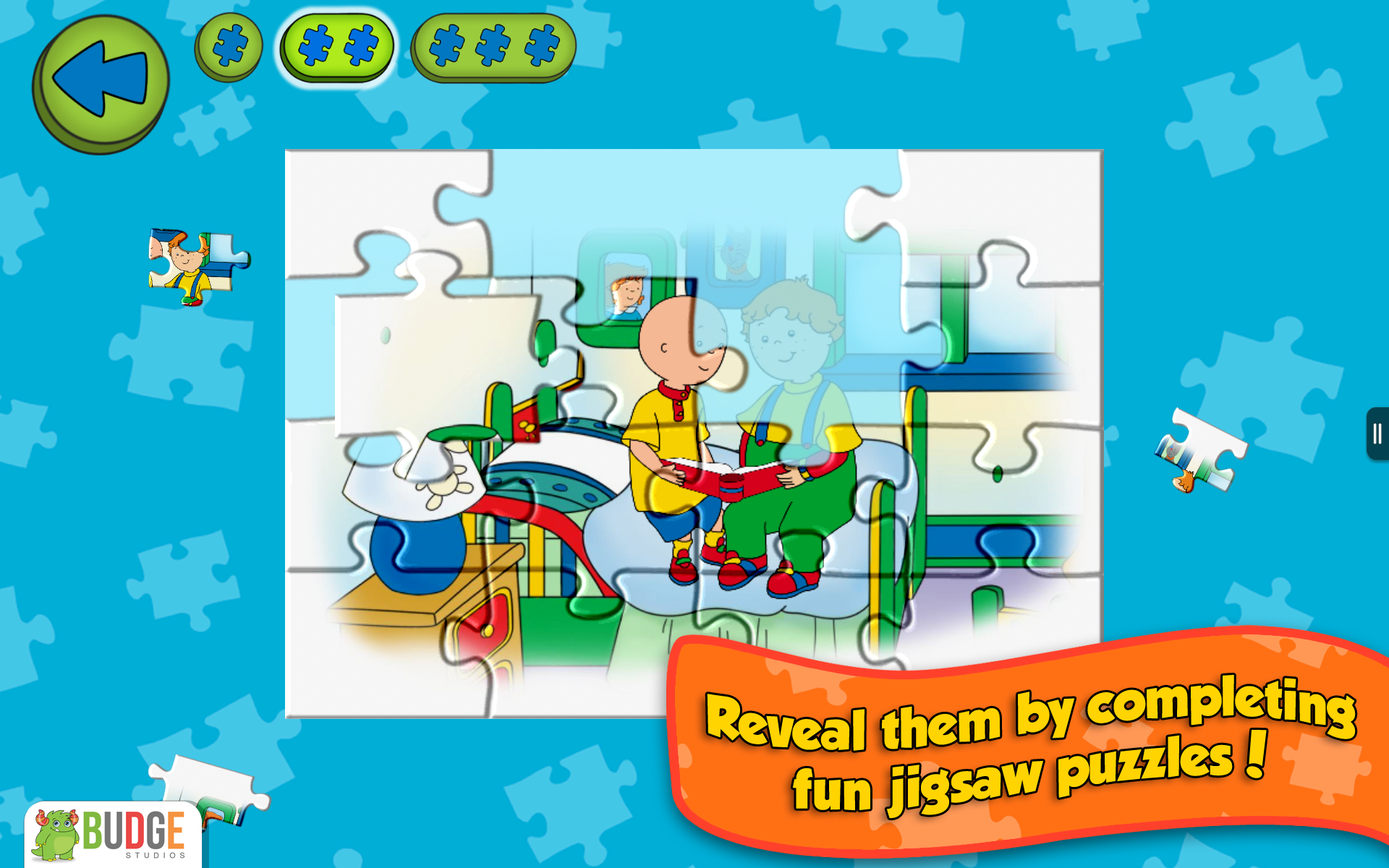 Caillou House of Puzzles Fun Educational Jigsaw Puzzle Game for Kids in Preschool