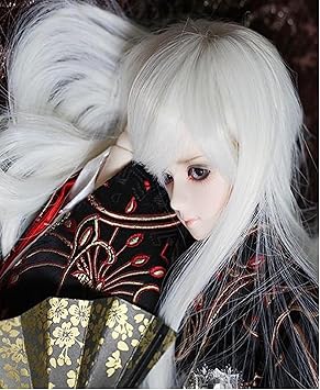 【クリックで詳細表示】Amazon.co.jp ｜ ドール 用 ウィッグ ロング ストレート 選べる カラー 約 8 - 9 インチ(eホワイト) ｜ おもちゃ 通販