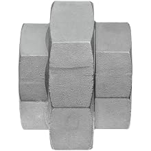 Stainless Steel 316 Cast Pipe Fitting, Union, Class 150, NPT Female