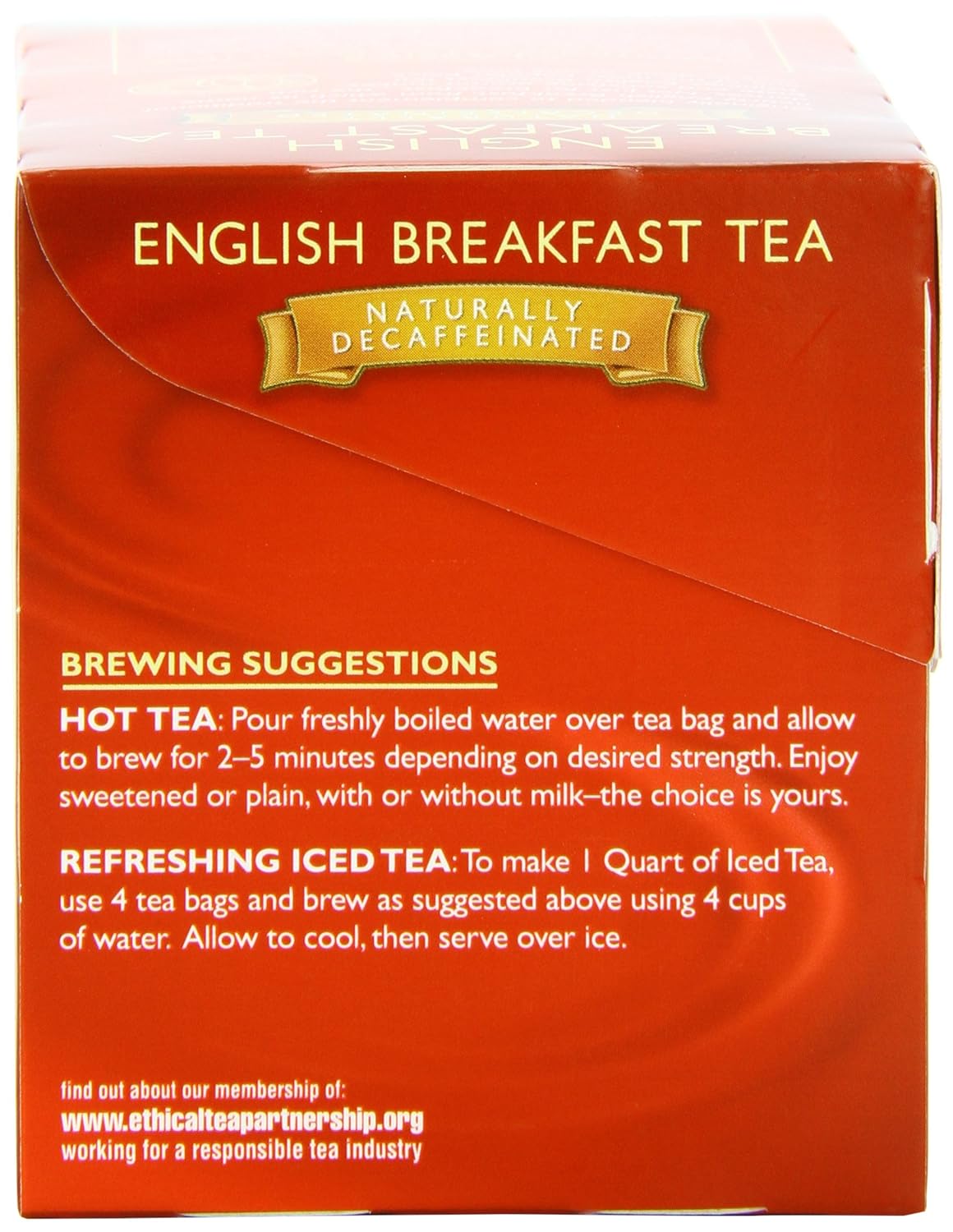 Twinings English Breakfast Tea, Decaffeinated, Tea Bags, 20Count Boxes