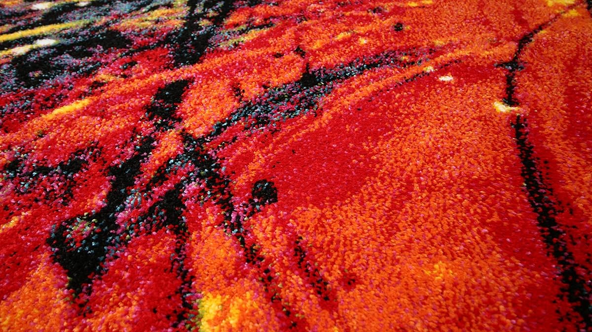 Feraghan/Radiance Collection ant6005_8x11 Art Contemporary Collection Modern Splat Wool Area Rug