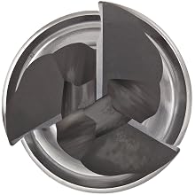 Niagara Cutter AN345R Carbide End Mill with Wiper Flat for Aluminum, Extended Reach (Neck Style), TiCN Coated, 3 Flutes, Radiused-Corner End