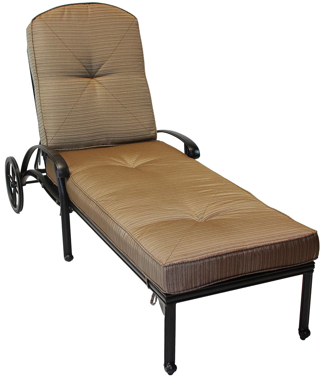 Heritage Outdoor Living Nassau Cast Aluminum Chaise lounge Antique Bronze
