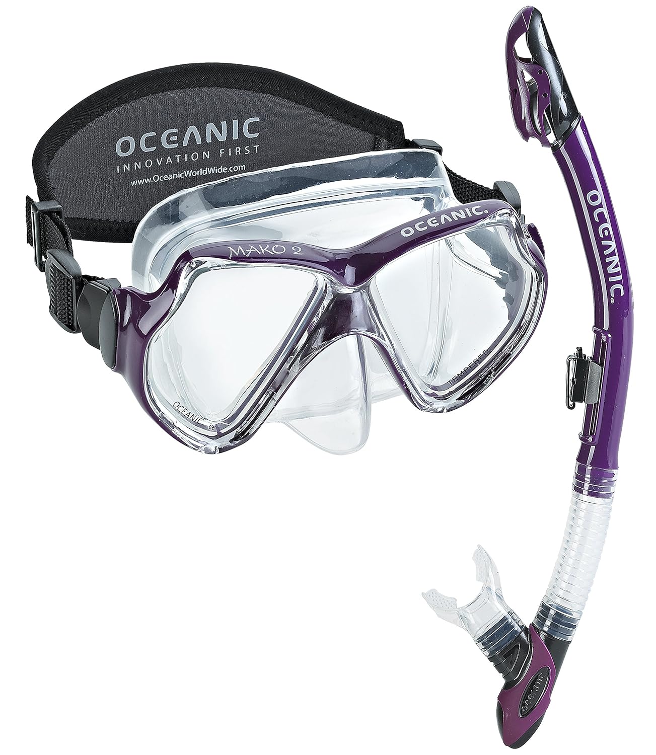 Oceanic Mako Scuba Snorkeling Dive Mask Ultradry Snorkel Set eBay