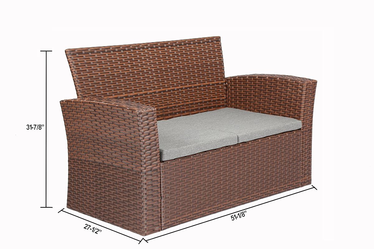 Baner Garden (N87BR) 4 Pieces Conversational Outdoor Furniture