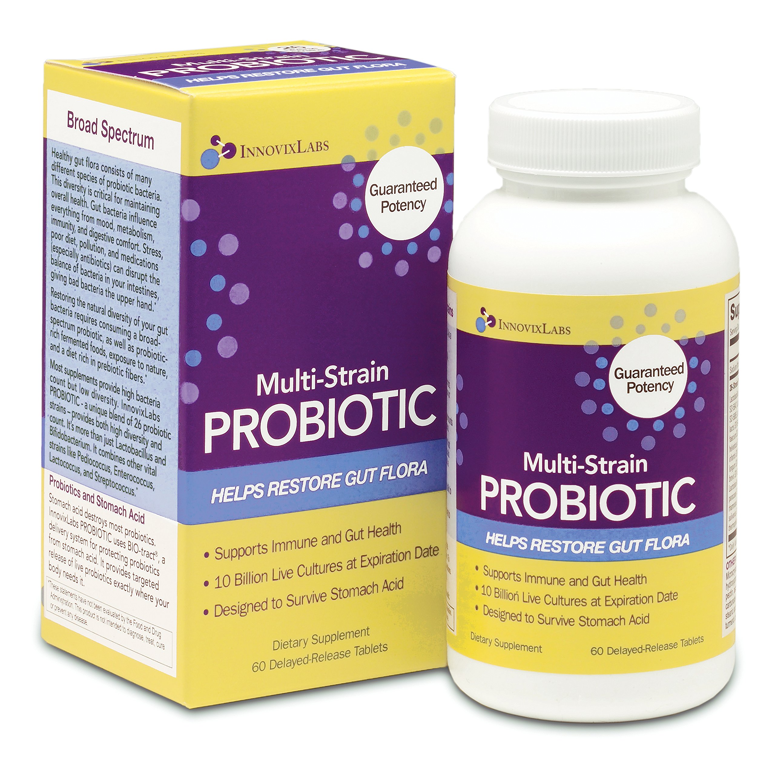 MultiStrain PROBIOTIC (by InnovixLabs). Broad Spectrum 26 Diverse