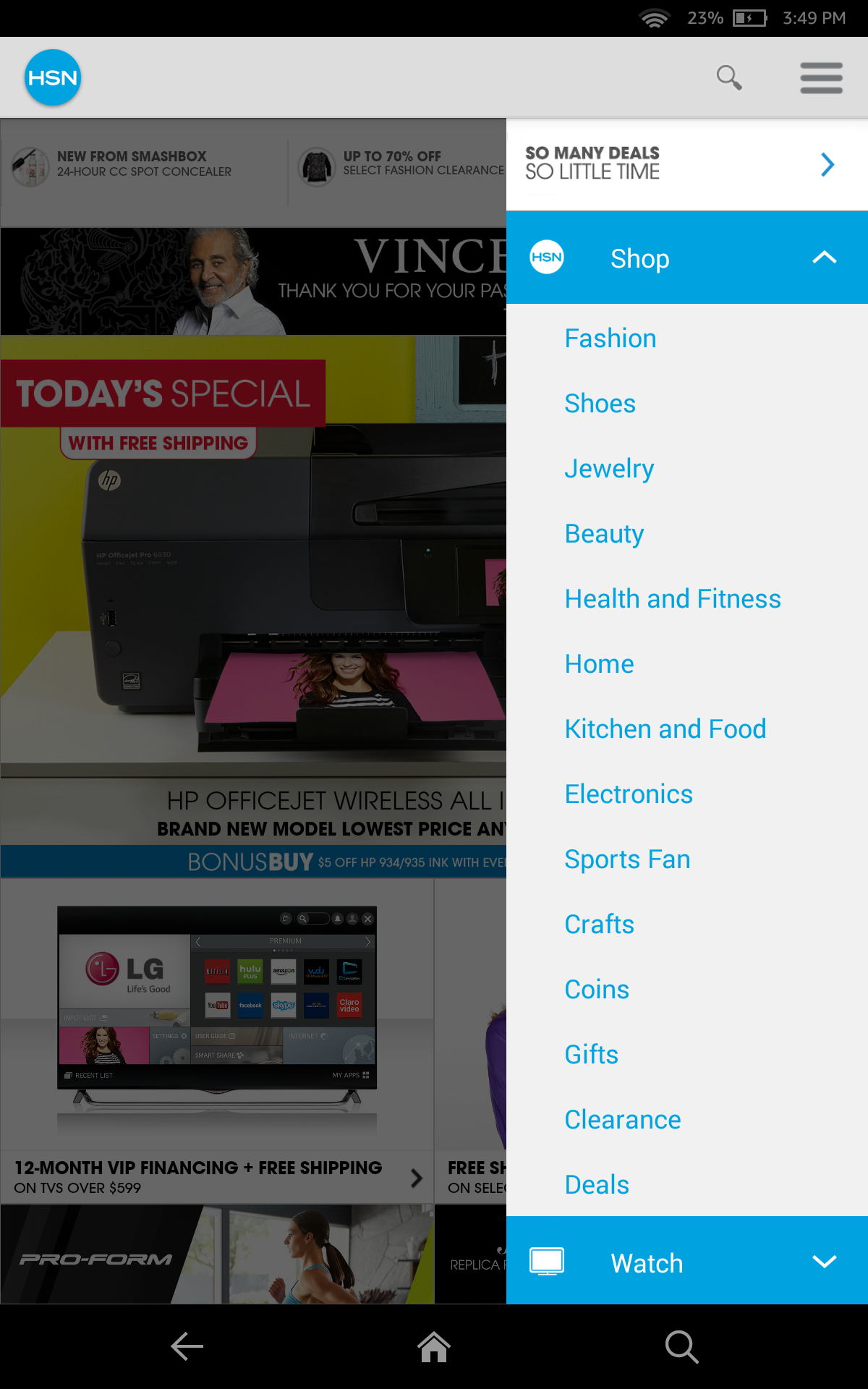 HSN Tablet Shop App Appstore for Android