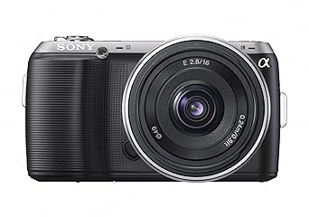Sony Alpha NEX-C3 16 MP Compact Interchangeable Lens Digital Camera Kit with 16mm F2.8 Wide Angle Lens (Black)